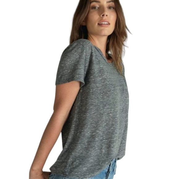 Ann Taylor LOFT Dark Gray Light Weight T shirt - Picture 1 of 7